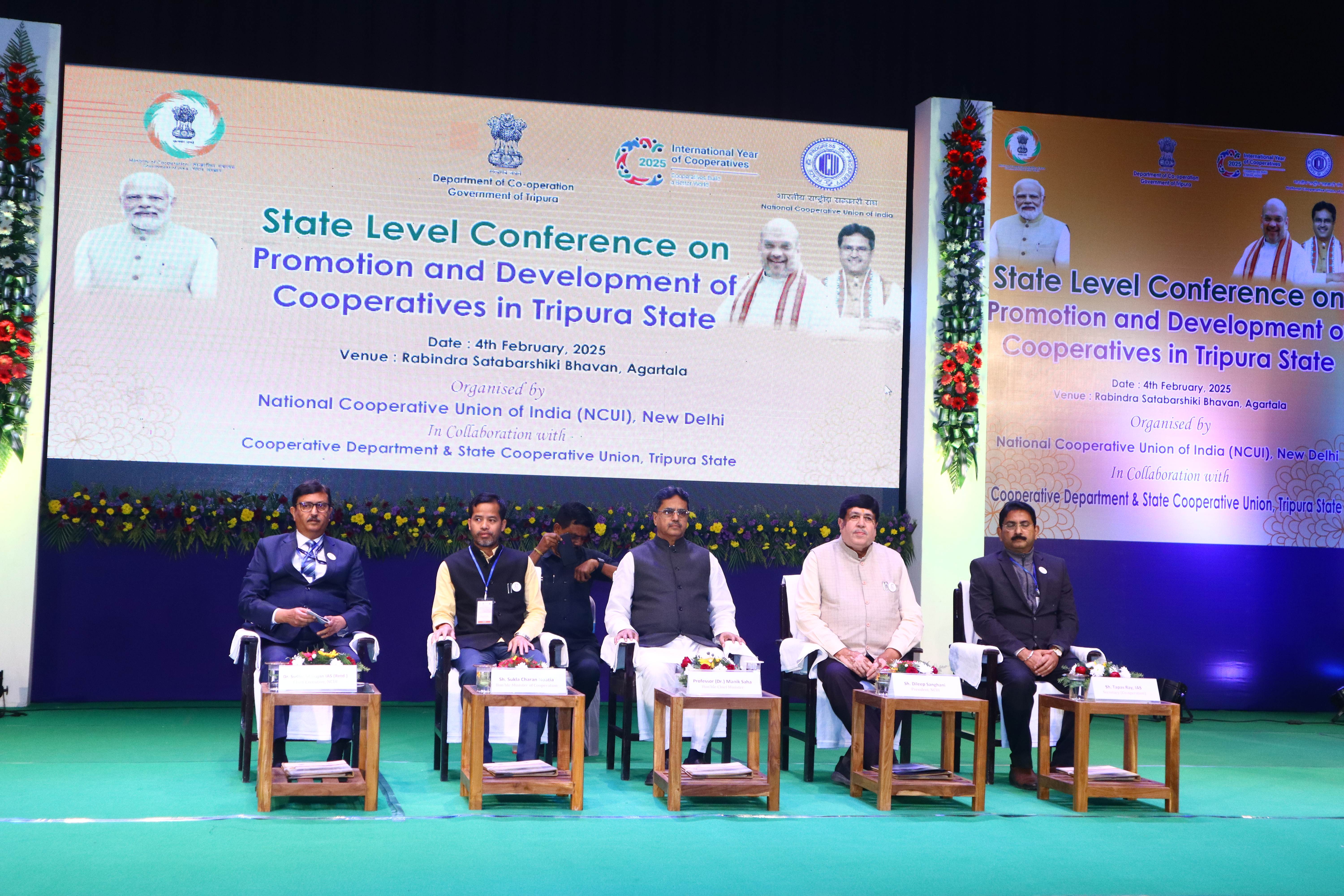 A glimpse of dignitaries on the occassion of State Level Conference in Tripura - 04th Feb, 2025