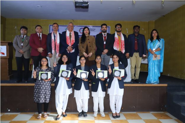 Winners of the Youth Workshop on Cooperation at Om College, Haridwar, Uttarakhand on 28th February, 2025