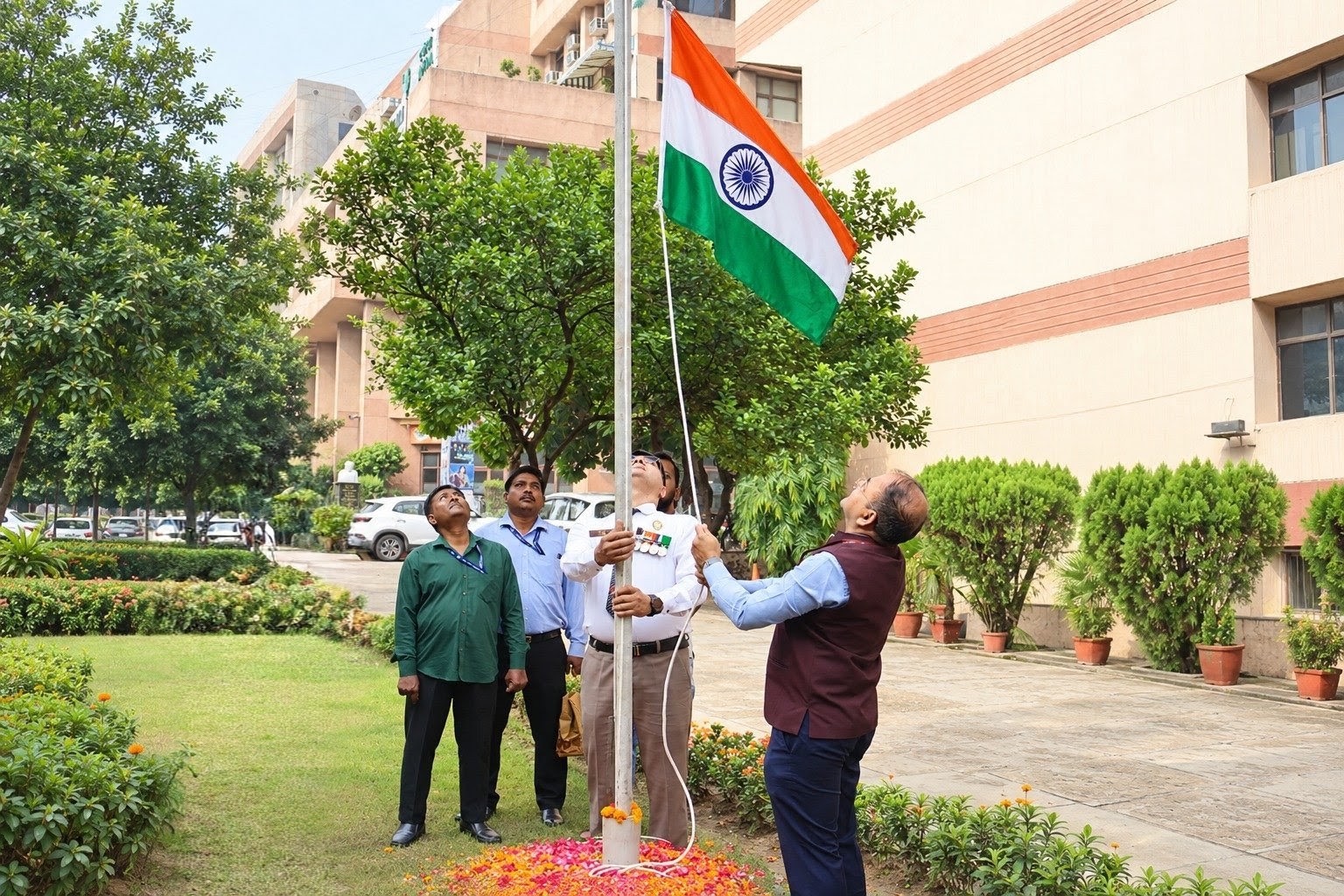 Flag Hoisting Ceremony by Shri Pankaj Srivastava, IRS, Director, Ministry of Cooperation (MoC) and Chief Executive, NCUI, on the occasion of the 80th Independence Day (15th August 2026), symbolizing NCUI’s unwavering commitment to the cooperative movement, national unity, and the spirit of patriotism.